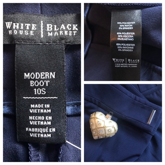 WHBM Seasonless Bootcut Navy Pants - Picture 9 of 12